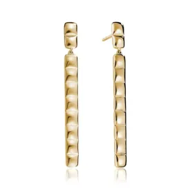 14k Bar Drop Earrings