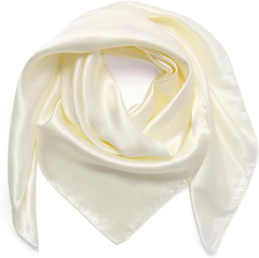 35 Large Square Satin Head Scarf - 3Pcs Silk Like Head Scarves Silk Bandana Satin Hair Scarf Head Wraps For Women