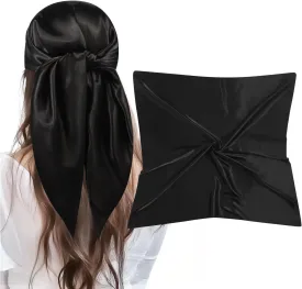 35 Large Square Satin Head Scarf - 3Pcs Silk Like Head Scarves Silk Bandana Satin Hair Scarf Head Wraps For Women