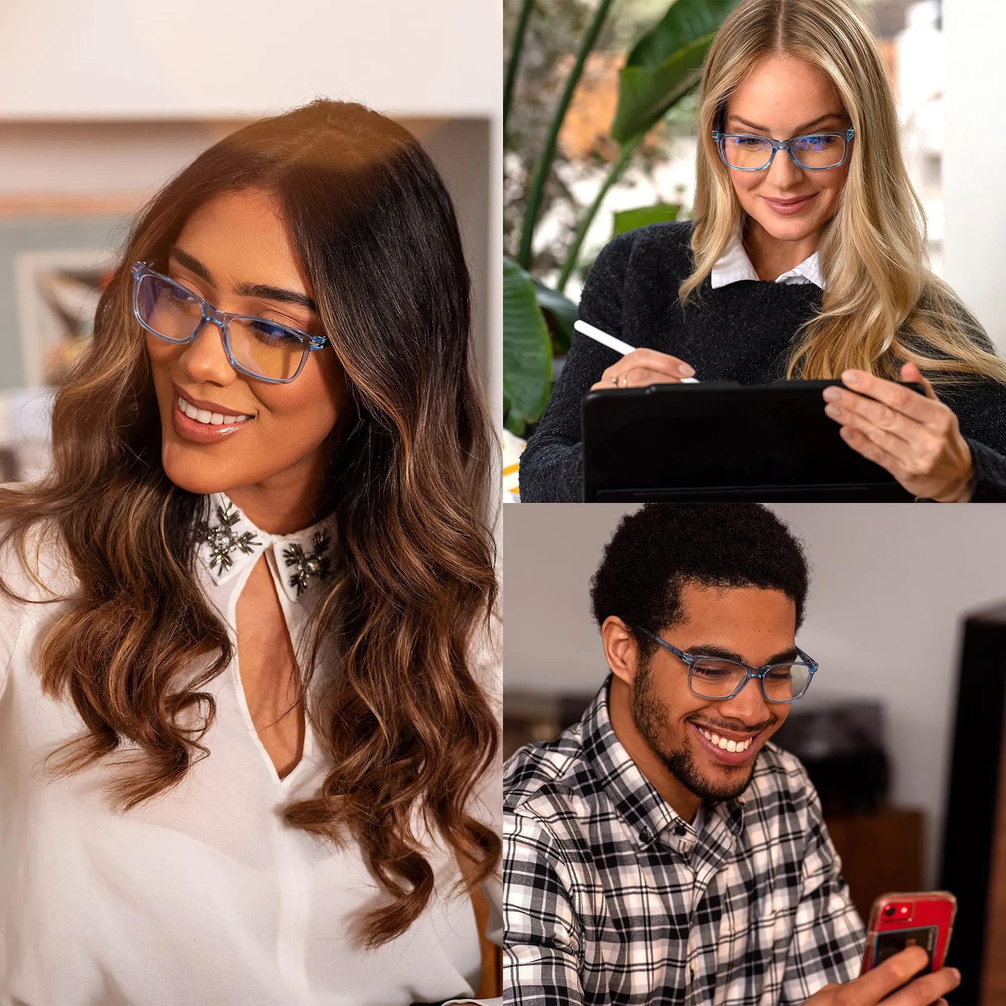 Blue-Light-Blocking-Reading-Glasses-Light-Blue-1-50-Magnification-Computer-Glasses