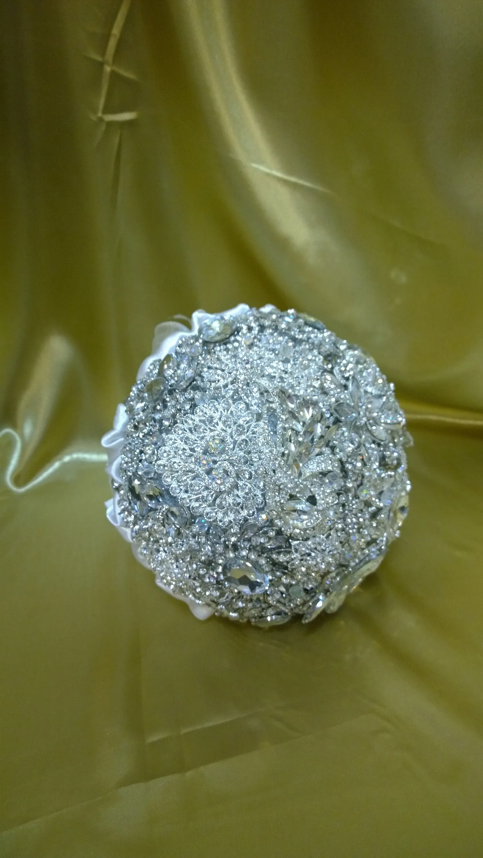 Brooch bouquet, jewel only bouquet, Full jeweled bouquet. by Crystal wedding uk