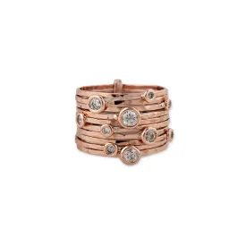 BUBBLES DIAMOND MULTI WAIF RING