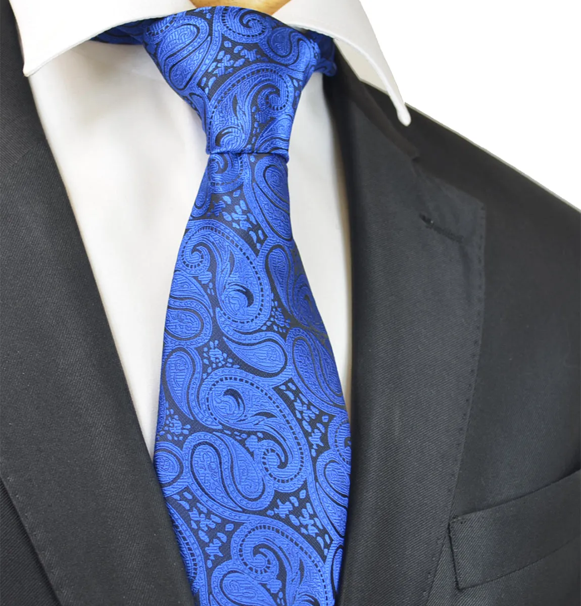 Classic Royal Blue Paisley Necktie