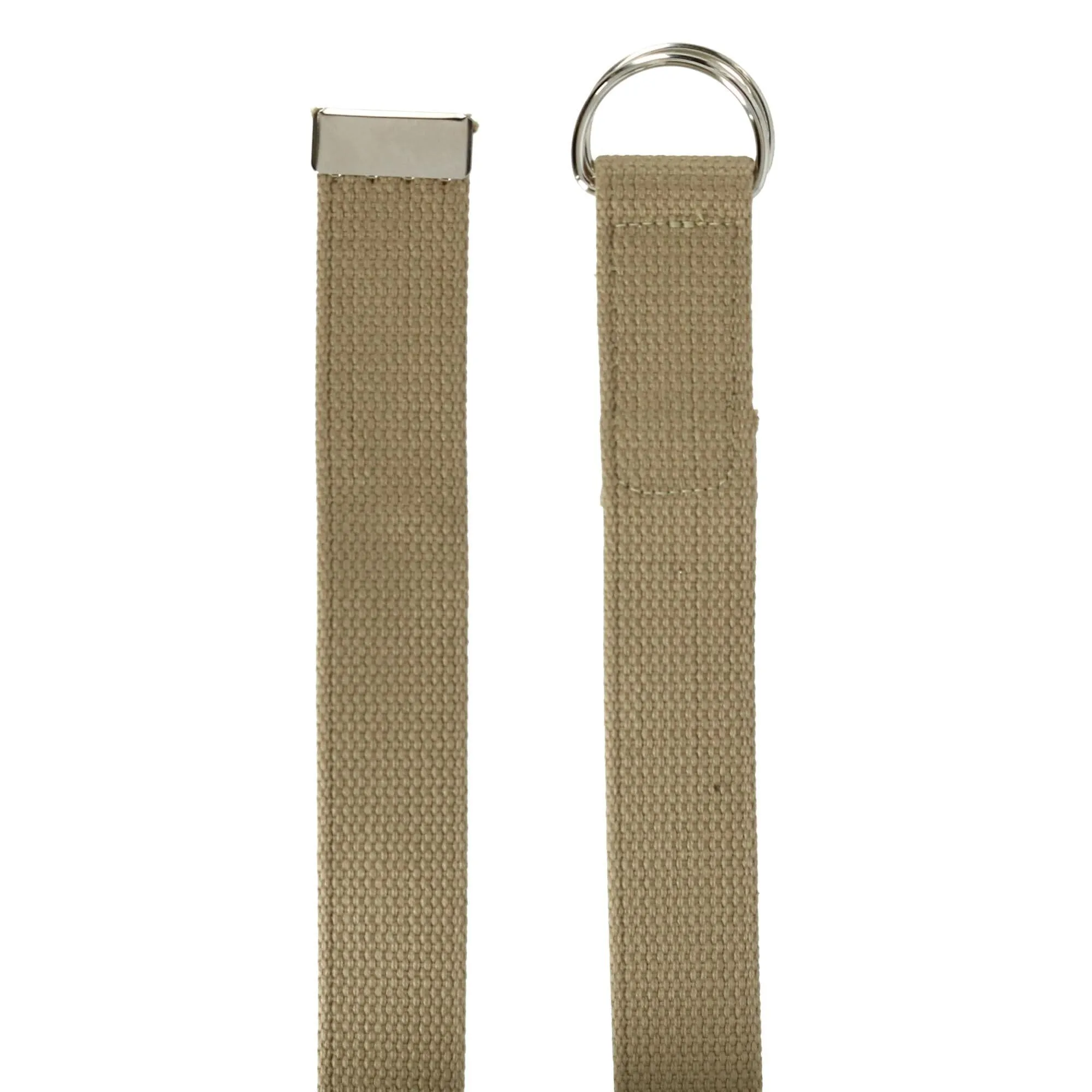 CTM® Cotton Web Belt with D Ring Buckle