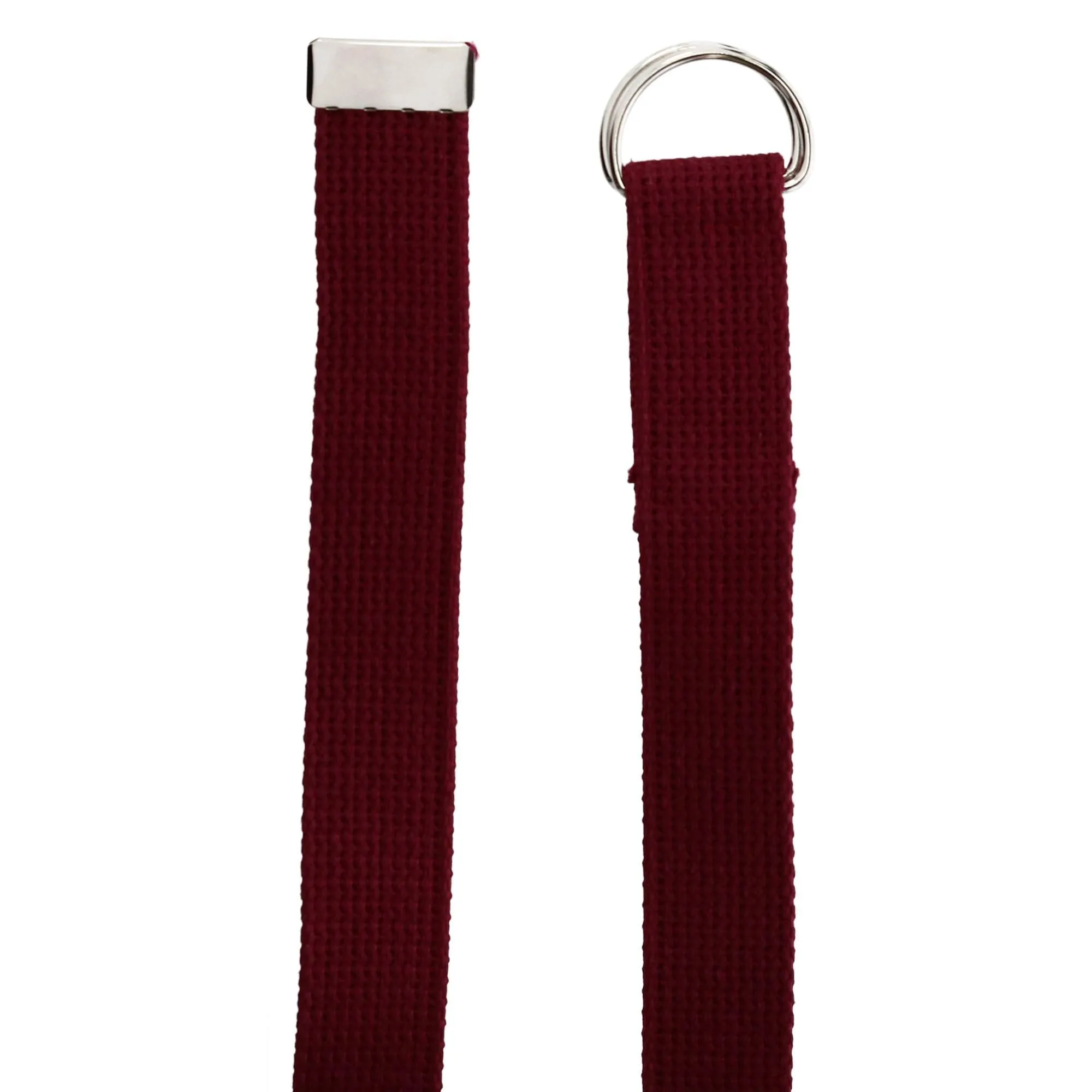 CTM® Cotton Web Belt with D Ring Buckle