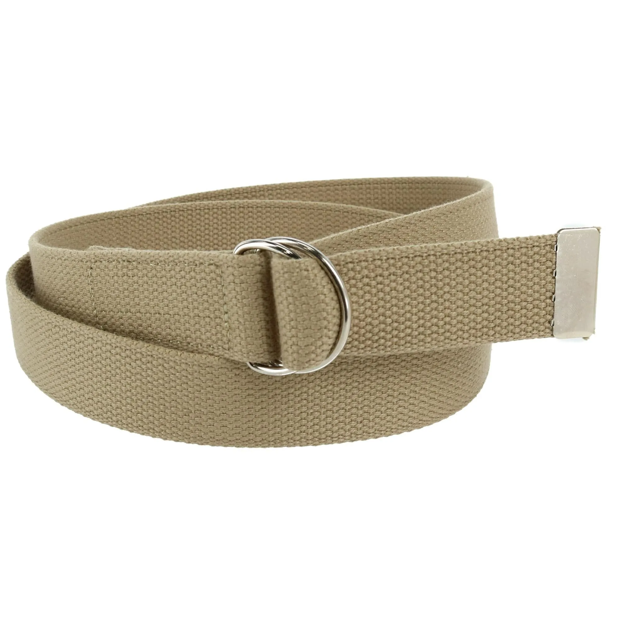 CTM® Cotton Web Belt with D Ring Buckle