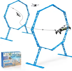 Dolanus 2-Pack Obstacle Hoops for FPV Racing Drones - Durable & Easy-Build - Ideal Drone Obstacle Course for Kids 6-12 & Adults, RC FPV Racing & Model Aircraft Games