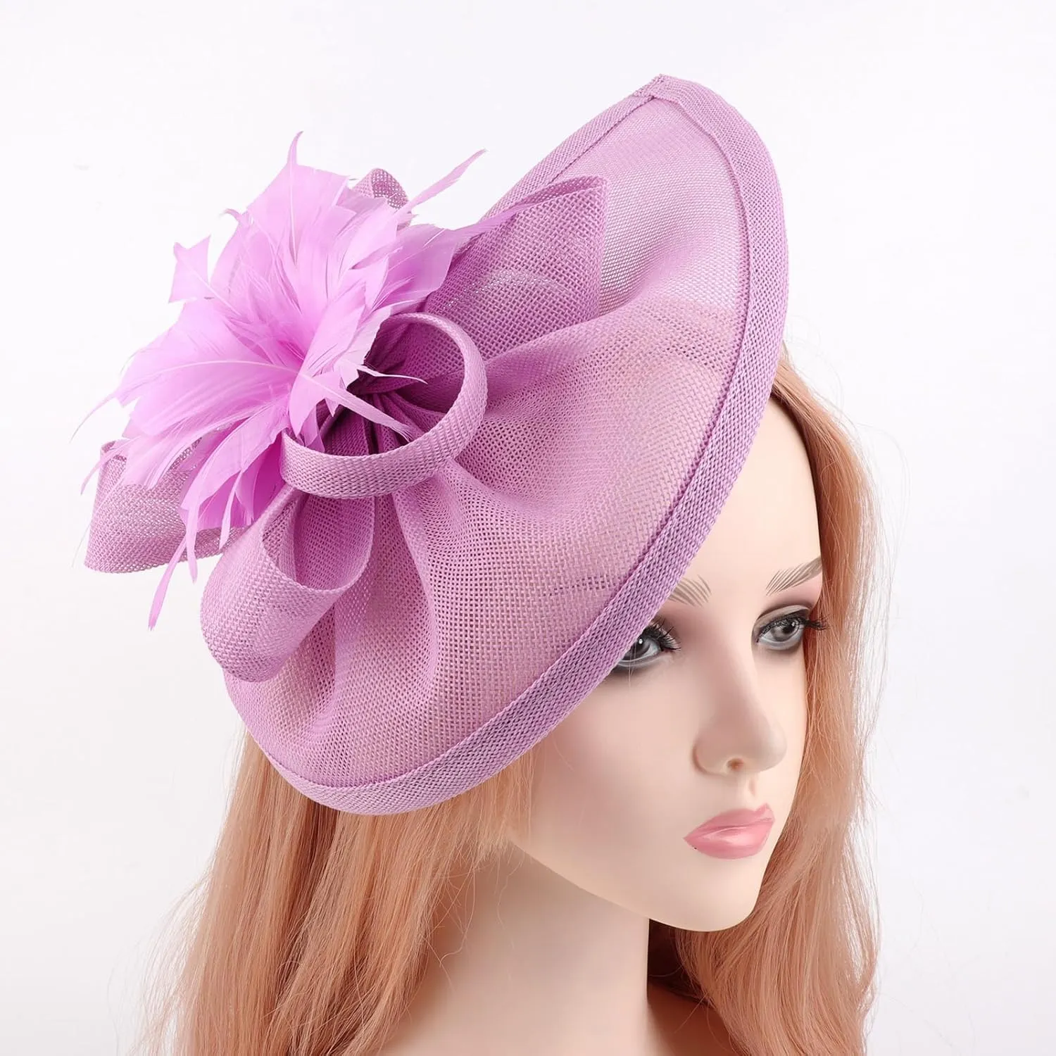 DRESHOW Women Fascinator Hats Tea Party Hat Vintage Pillbox Hat Headband for Cocktail