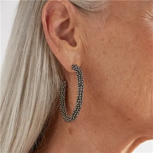 ELK Kolle Hoop Earring- Gunmetal