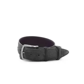 Elliot Rhodes Suede Wave Belt in Black