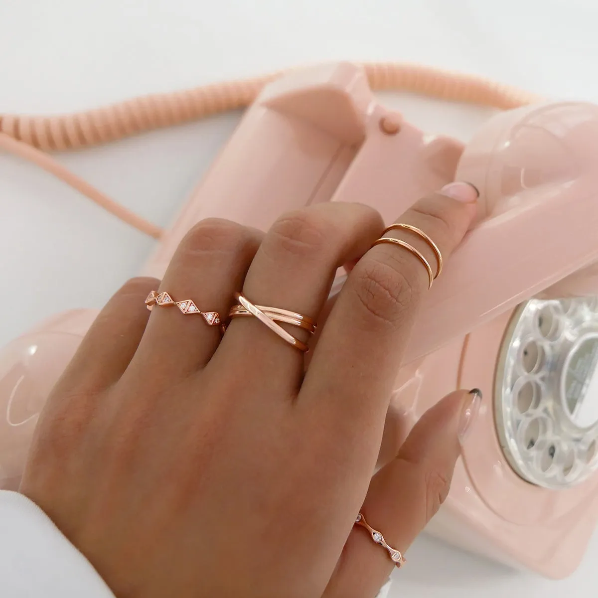 Exie Ring Rose Gold