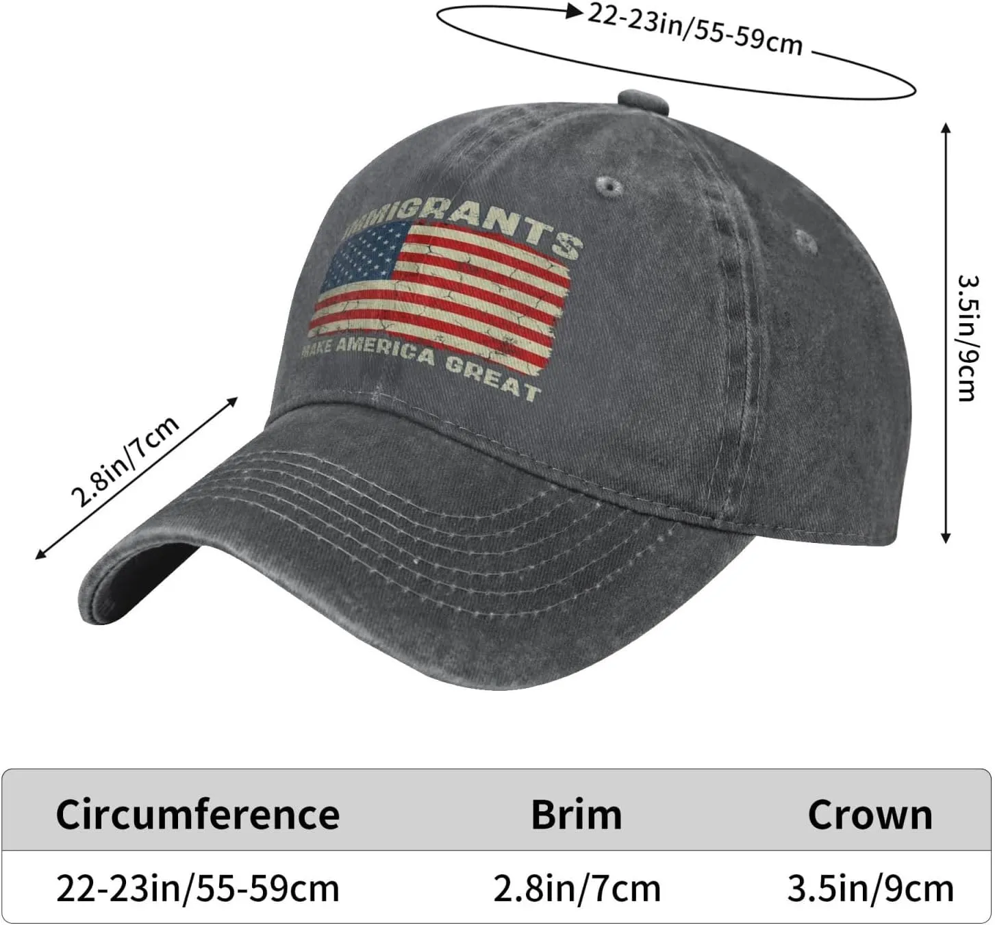 Gymini Immigrants Make America Great Hat Immigration Keep The America Trucker Hat Dad Baseball Cap