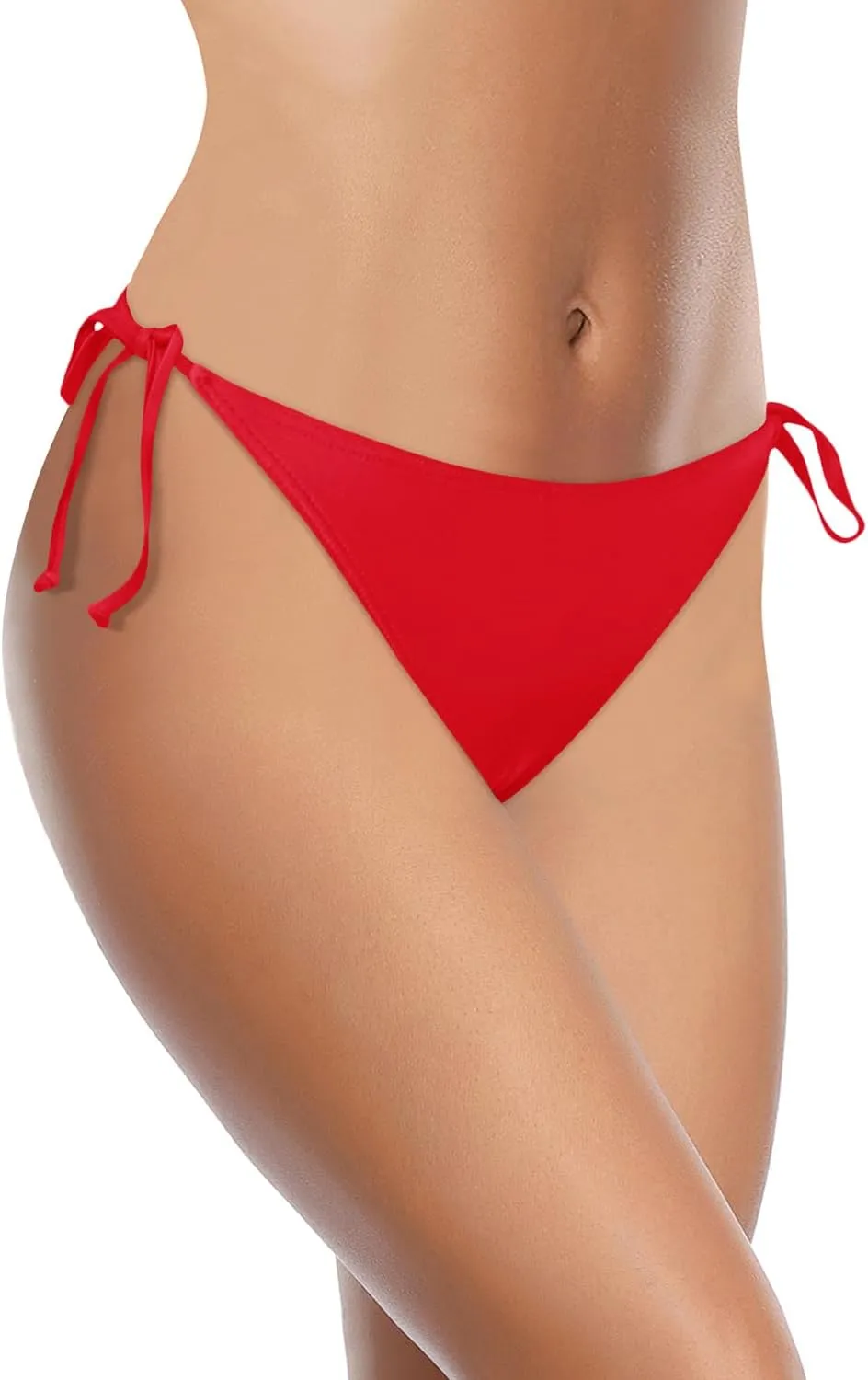 Holipick Bikini Bottoms for Women String Bathing Suit Bottom with Moderate Coverage Low Waist Swim Bottom