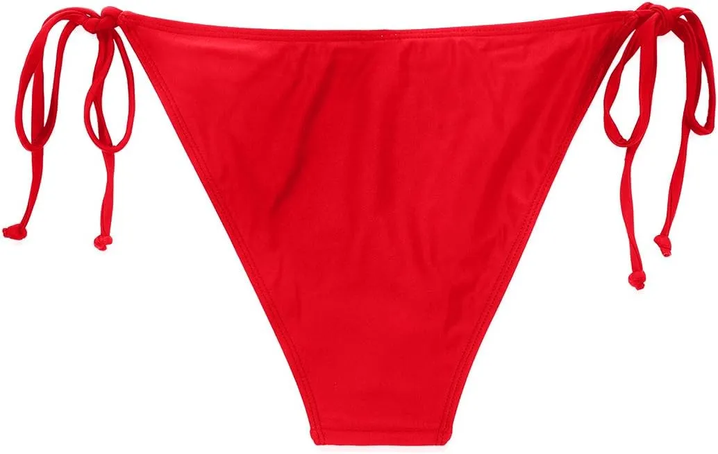 Holipick Bikini Bottoms for Women String Bathing Suit Bottom with Moderate Coverage Low Waist Swim Bottom