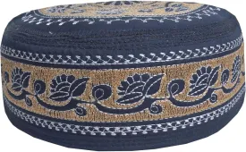 Kufi Men's Unisex Skull Cap Women's Designer Solid Hat with Hand Embroidery Kufi Caps Knitted Beanie Summer Headwear