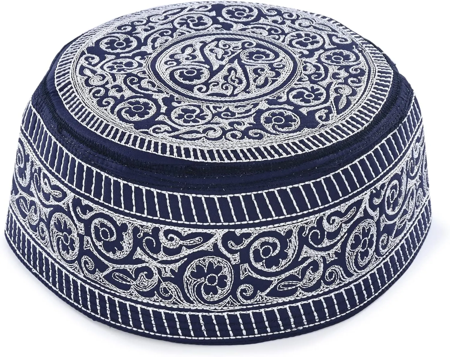 Kufi Men's Unisex Skull Cap Women's Designer Solid Hat with Hand Embroidery Kufi Caps Knitted Beanie Summer Headwear