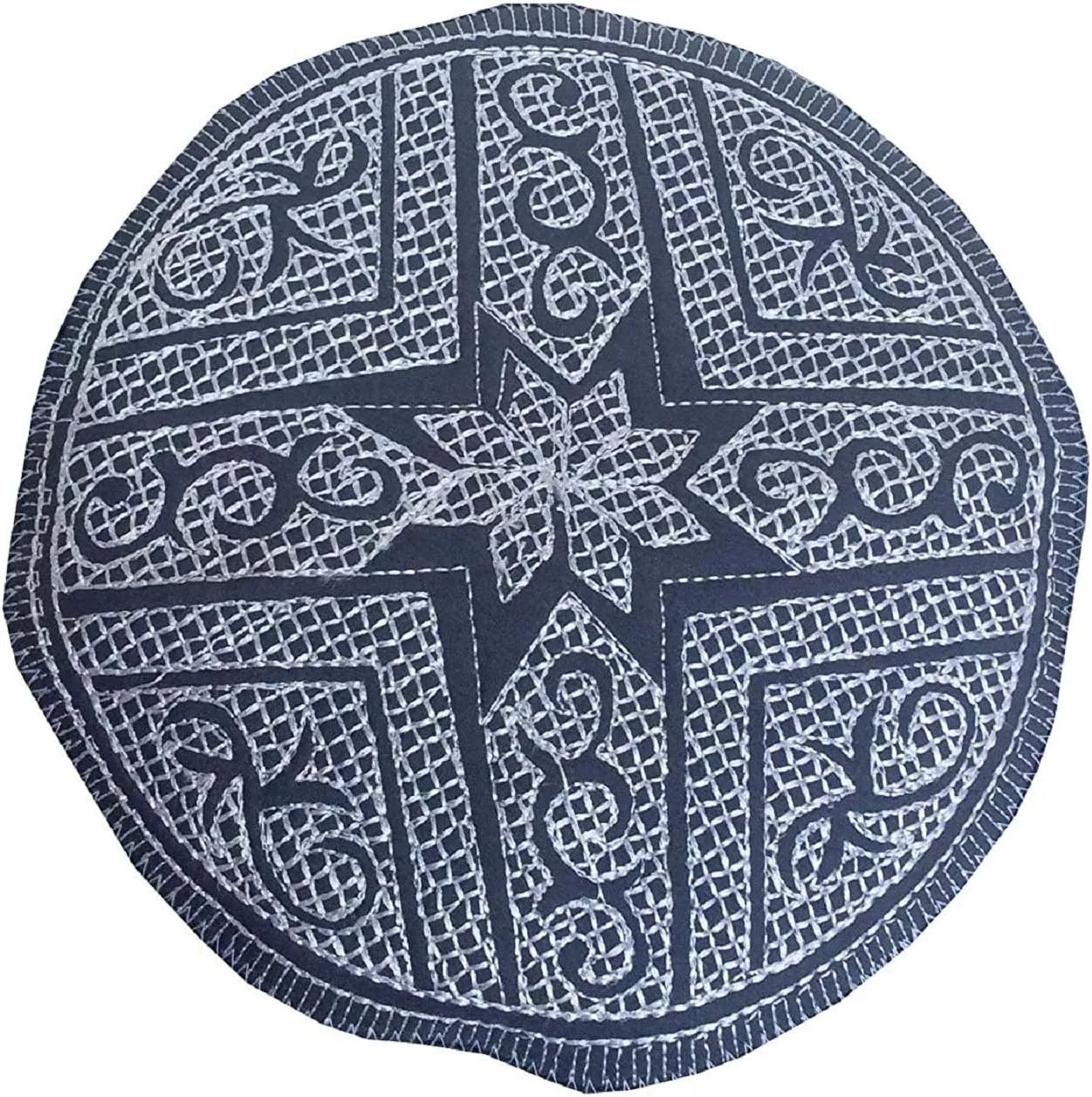 Kufi Men's Unisex Skull Cap Women's Designer Solid Hat with Hand Embroidery Kufi Caps Knitted Beanie Summer Headwear