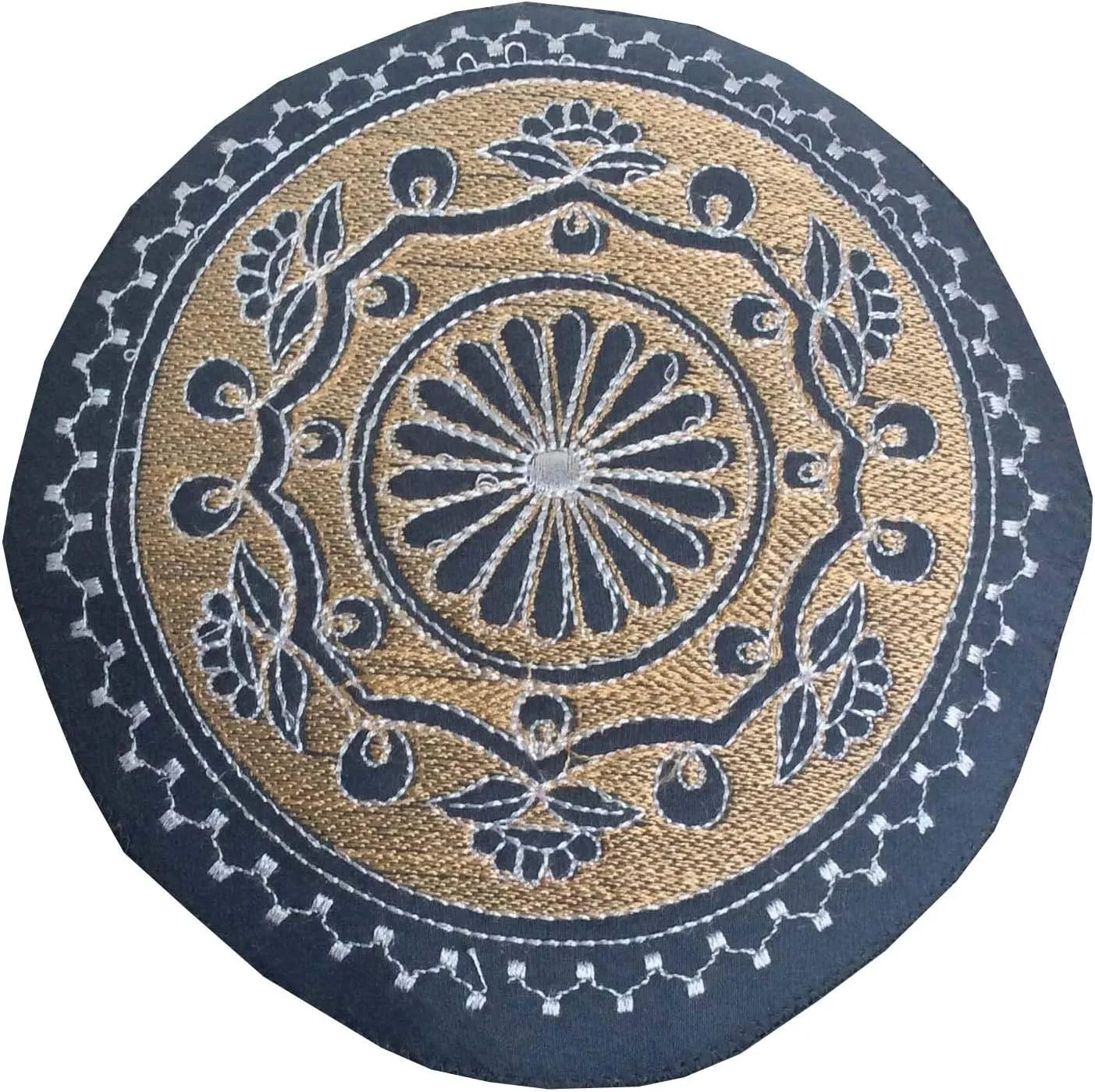 Kufi Men's Unisex Skull Cap Women's Designer Solid Hat with Hand Embroidery Kufi Caps Knitted Beanie Summer Headwear