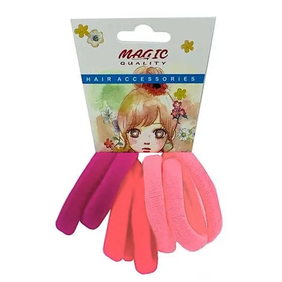 Magic Quality Hair Bobbles - 8 pcs (#TP15PINK)