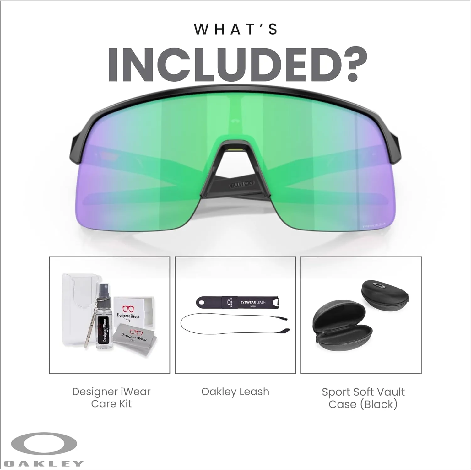 Oakley Sutro Lite OO9463 Shield Sunglasses for Men for Women   BUNDLE Accessory Leash   Designer iWear Kit