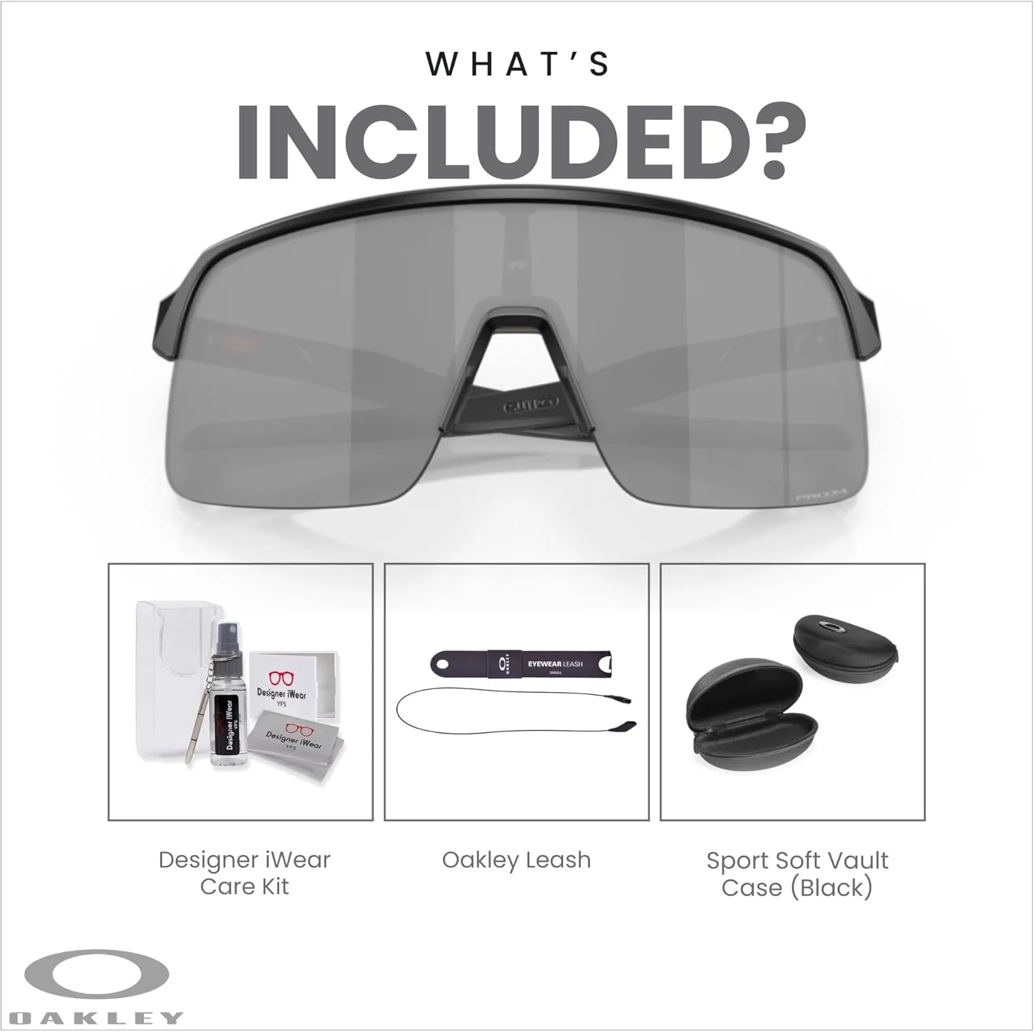 Oakley Sutro Lite OO9463 Shield Sunglasses for Men for Women   BUNDLE Accessory Leash   Designer iWear Kit