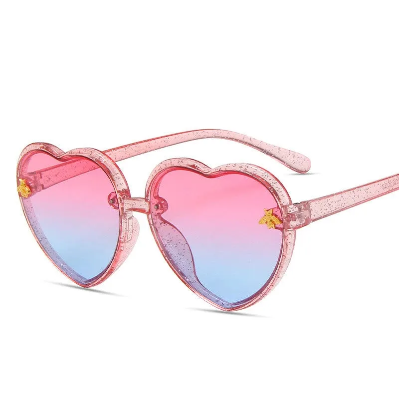 "Kisses" Heart Shape Sunglasses