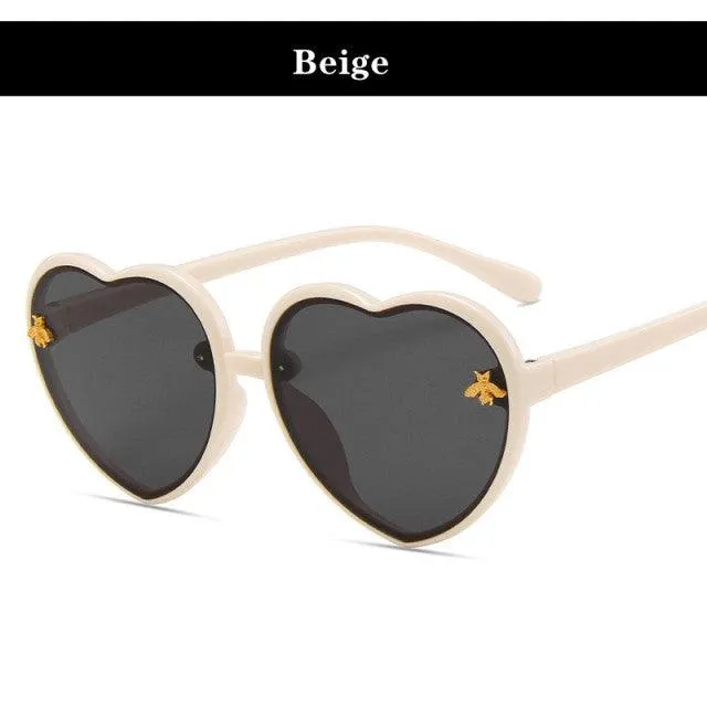 "Kisses" Heart Shape Sunglasses