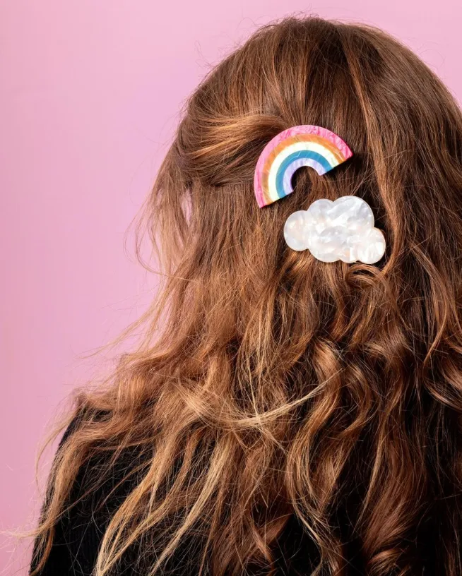 Rainbow   Cloud Hair Clip Set