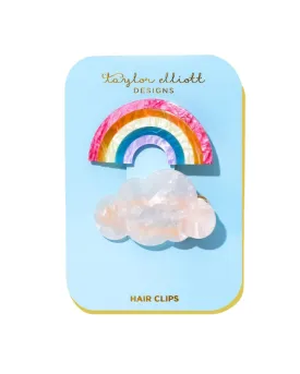 Rainbow   Cloud Hair Clip Set