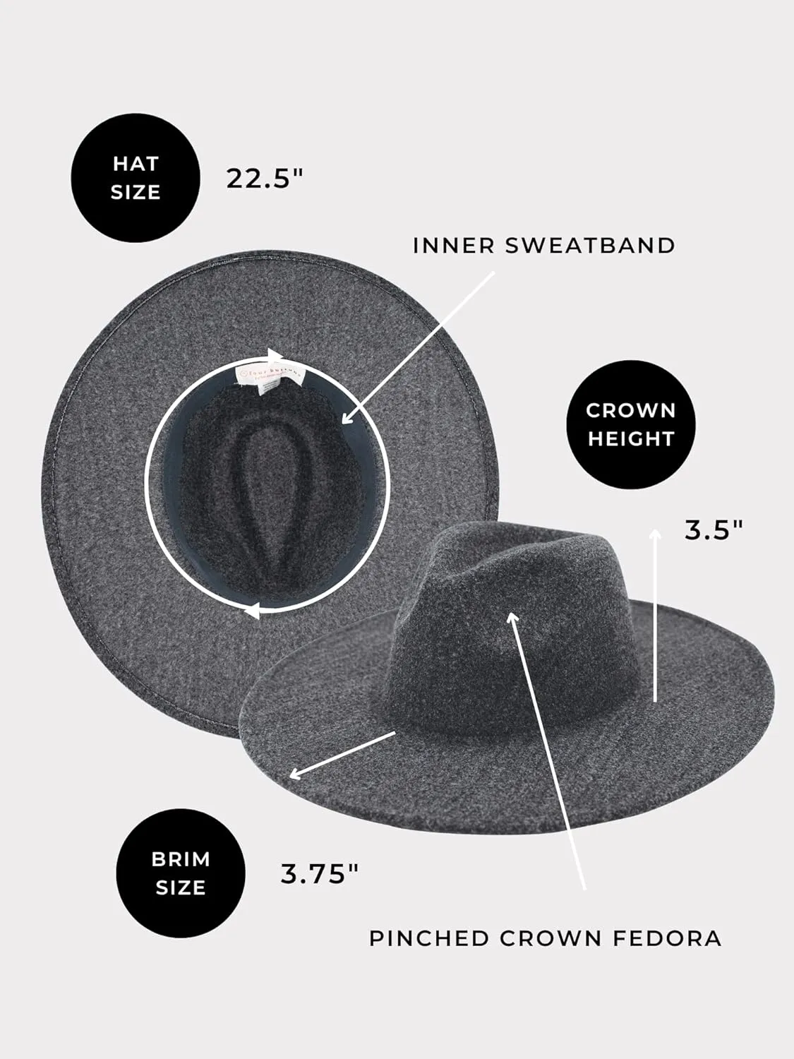 San Diego Hat Co. Women's Fedora