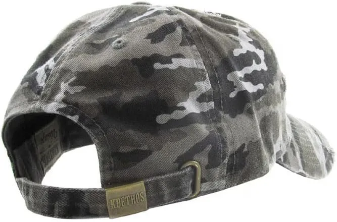 ScarvesMe Unisex American Flag Washed Vintage Distressed Stitch Baseball Cap Hat